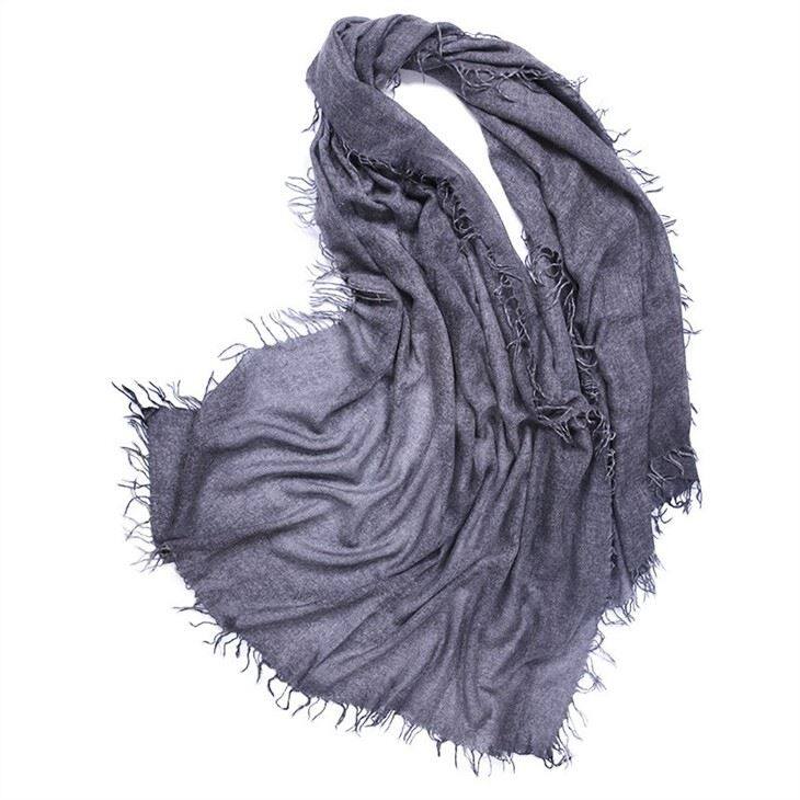 100% Pure Cashmere Spray Print Scarf Shawl