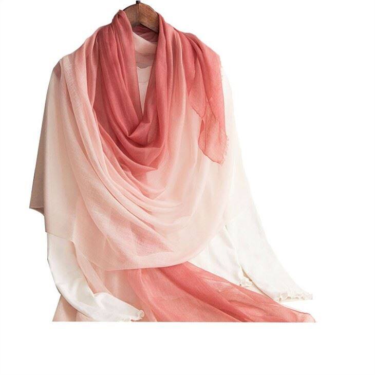 2020 Inner Mongolia Ultra Thin Water Soluble With Ladies Gradient Color Cashmere Scarf