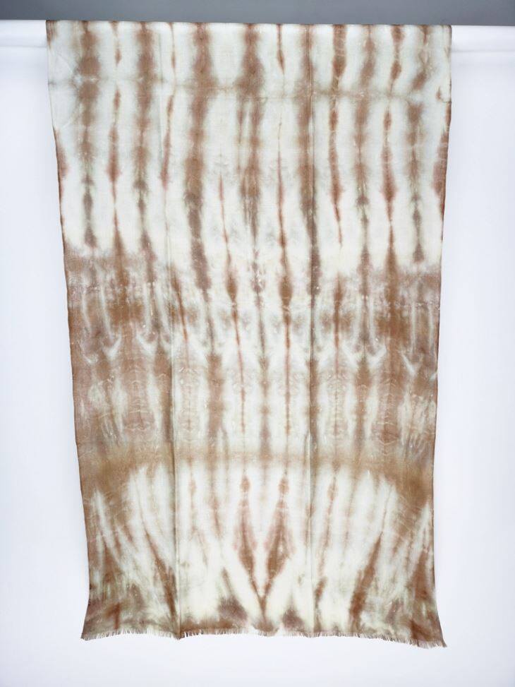 50% Cashmere 50% Silk Tie-dye Print Scarf