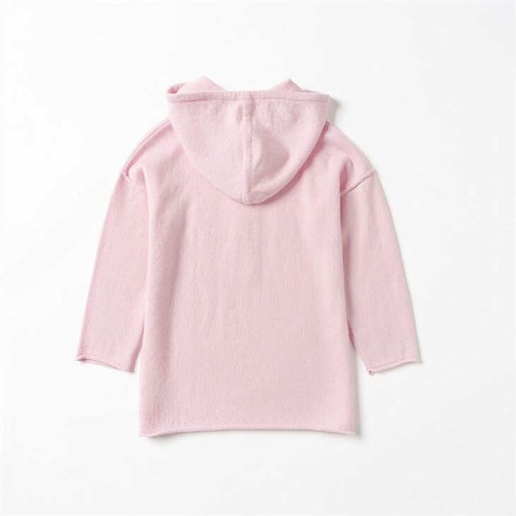 Baby Cashmere Hoodies Solid Color Sweater