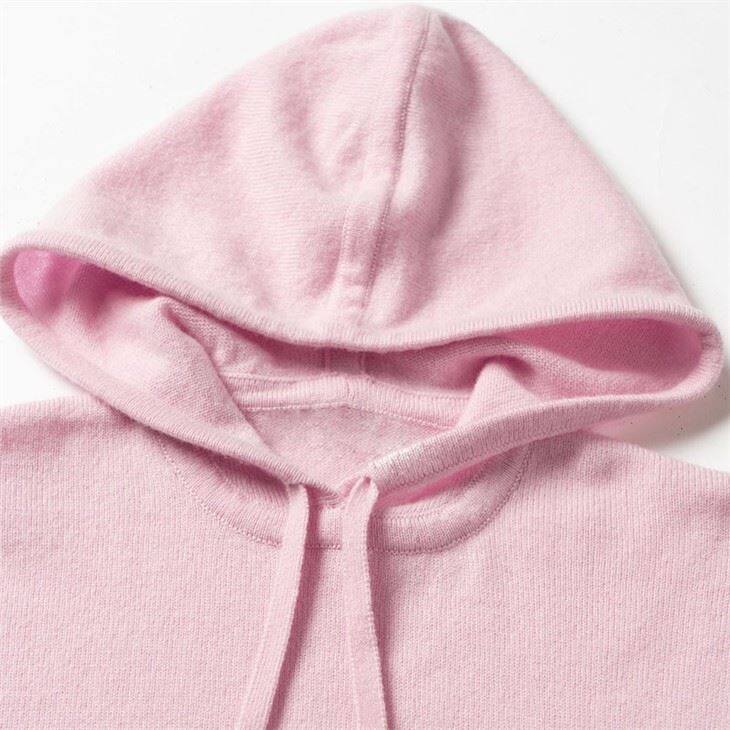 Baby Cashmere Hoodies Solid Color Sweater