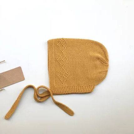 Gorro de punto de cachemir para bebé