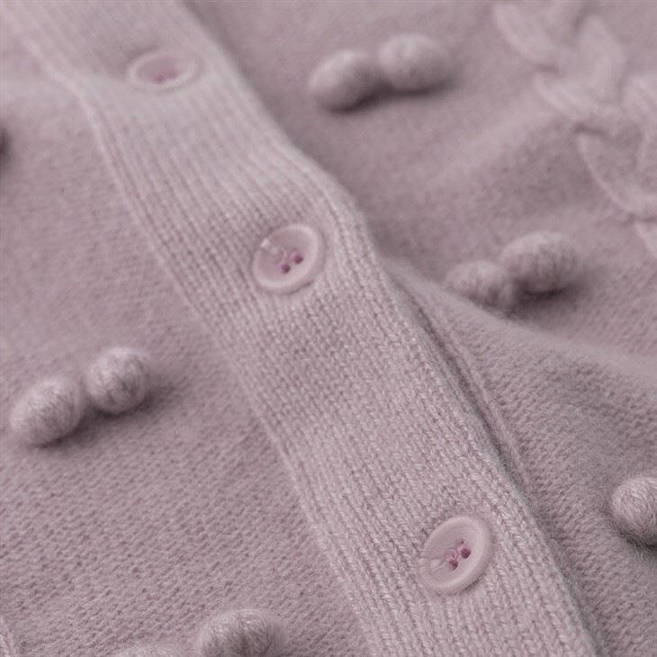 Baby Cashmere Round Neck Cardigan Sweater