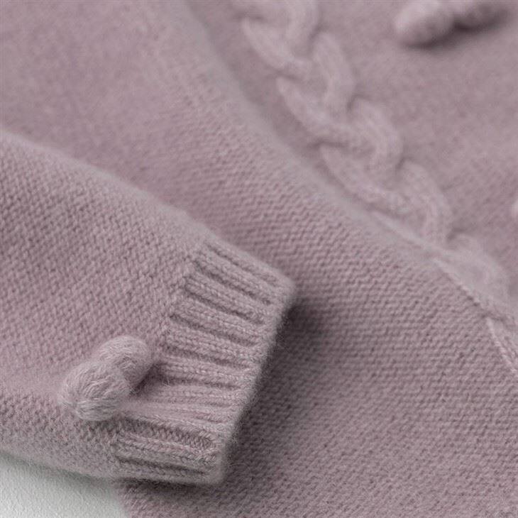 Baby Cashmere Round Neck Cardigan Sweater