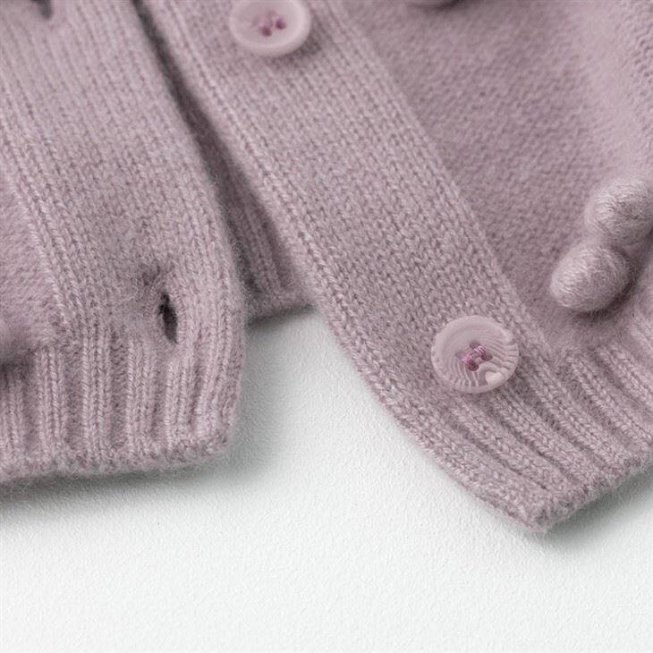 Baby Cashmere Round Neck Cardigan Sweater