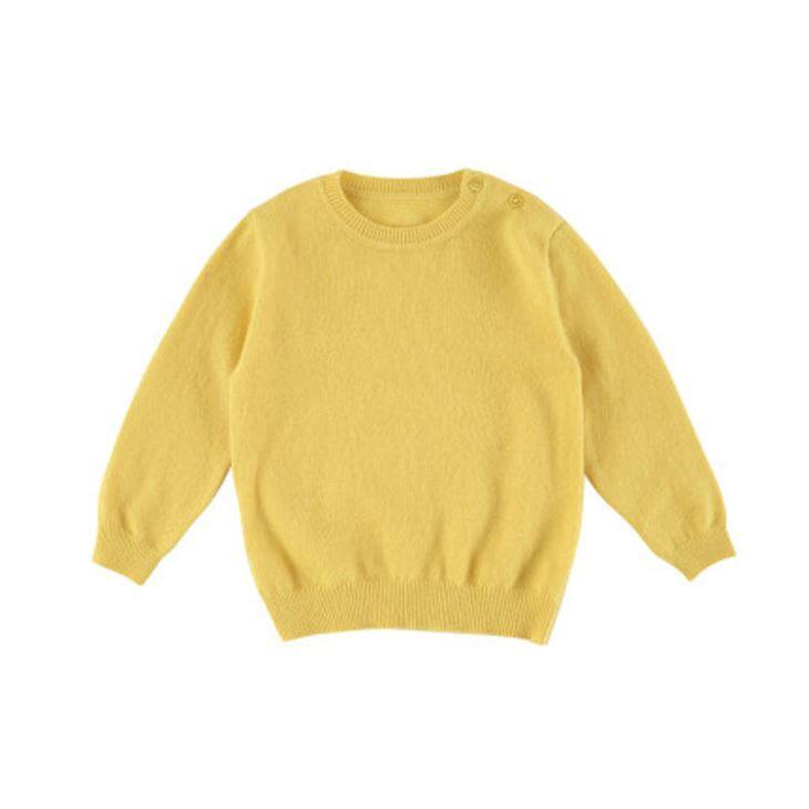 Chaqaloq kashmirli dumaloq bo'yinli sviter