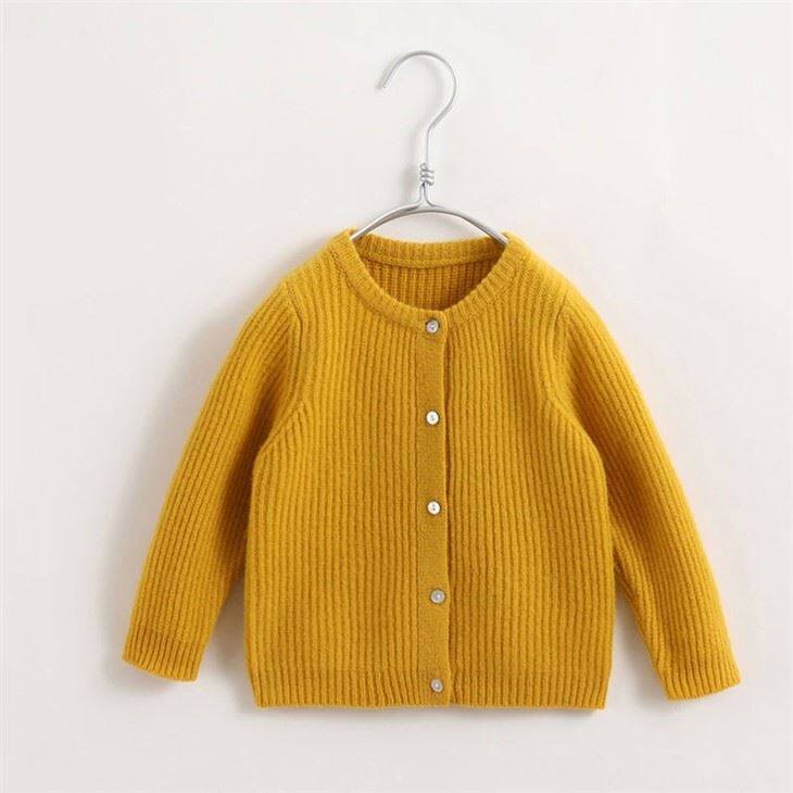Baby Long Sleeve Knitted Cardigan Cashmere Sweater