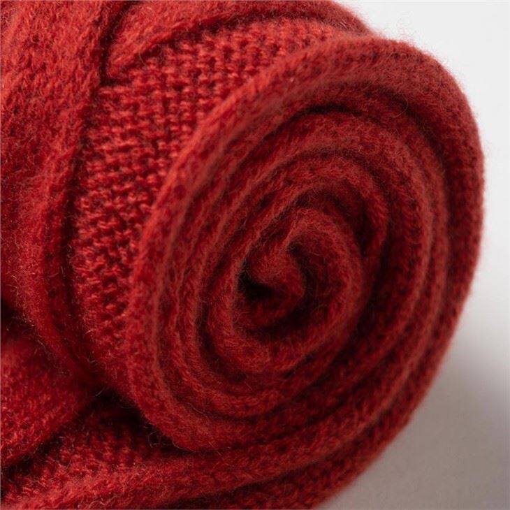 Cable Knitted Thick Warm Cashmere Scarf