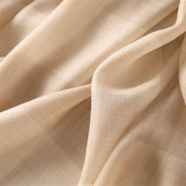 Camel Checked Plaid Tartan Cashmere Scarf