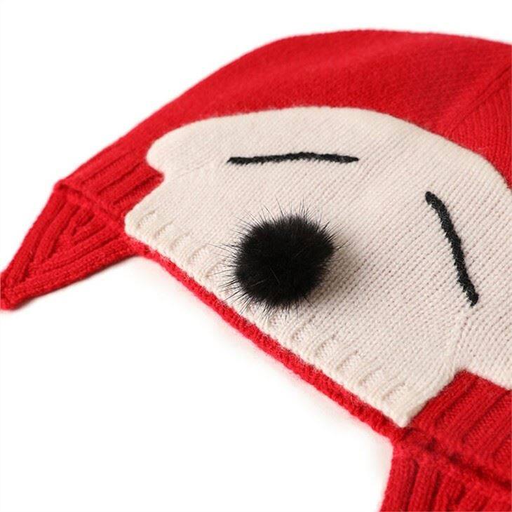 Cashmere Cute Hat And Glove Set