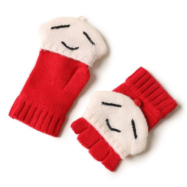 Cashmere Cute Hat And Glove Set