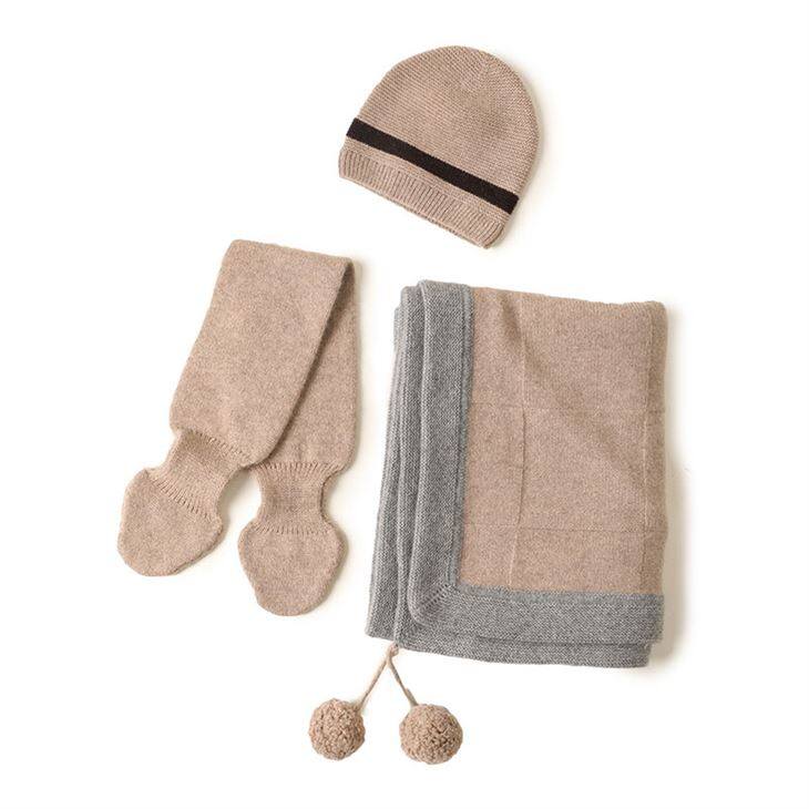 Set Tudung Dan Selimut Topi Kasmir