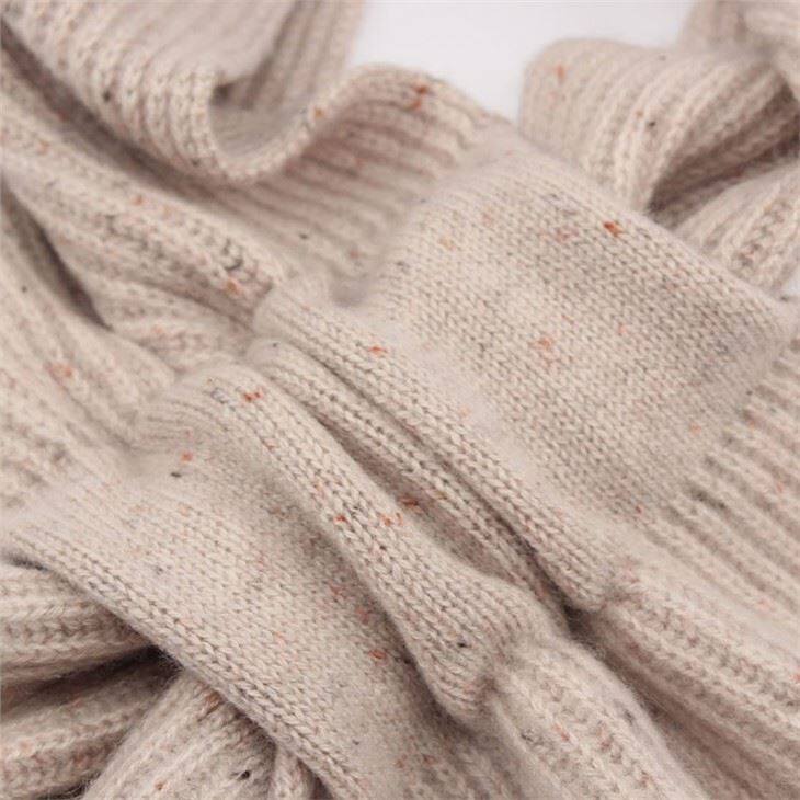 Cashmere Knitted Kids Hat And Scarf Set