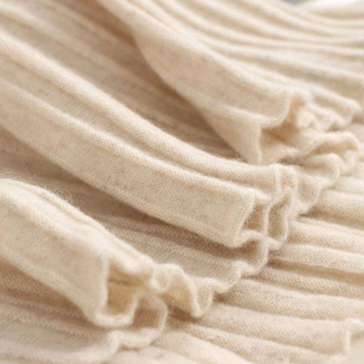 Cashmere Long Pleated Dress