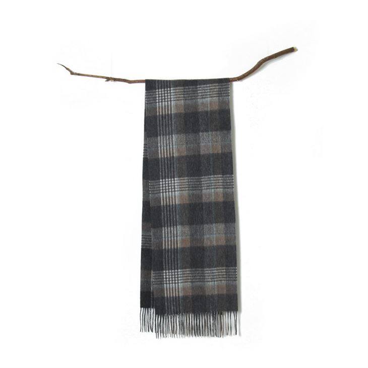 Mens Plaid Cashmere Xalpa