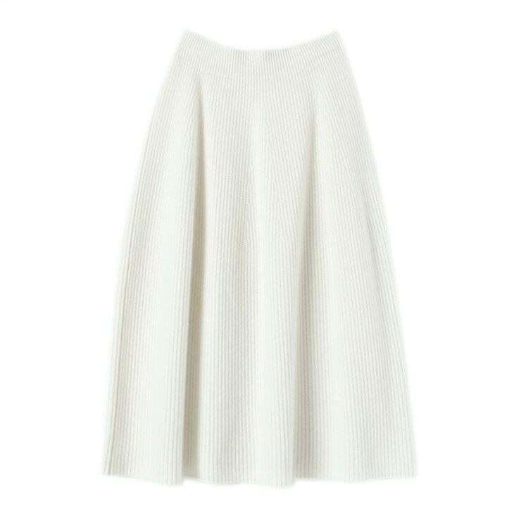 Кашемірове трикотажне довге плаття в рубчик