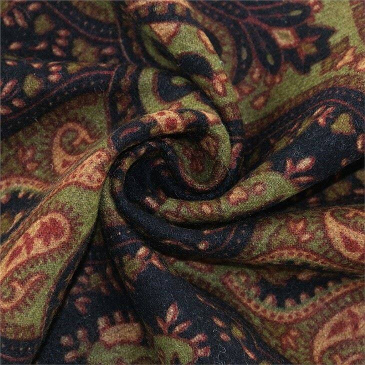 Cashmere Wool Blended Print Wool Scarf