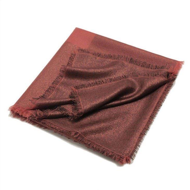 Check Plaid Tartan Square Worsted Cashmere Scarf