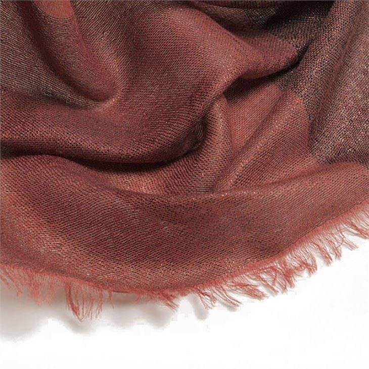 Check Plaid Tartan Square Worsted Cashmere Scarf