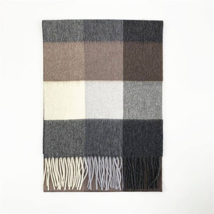 Checked Plaid Tartan Warm Thick Cashmere Scarf