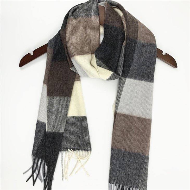 Checked Plaid Tartan Warm Thick Cashmere Scarf