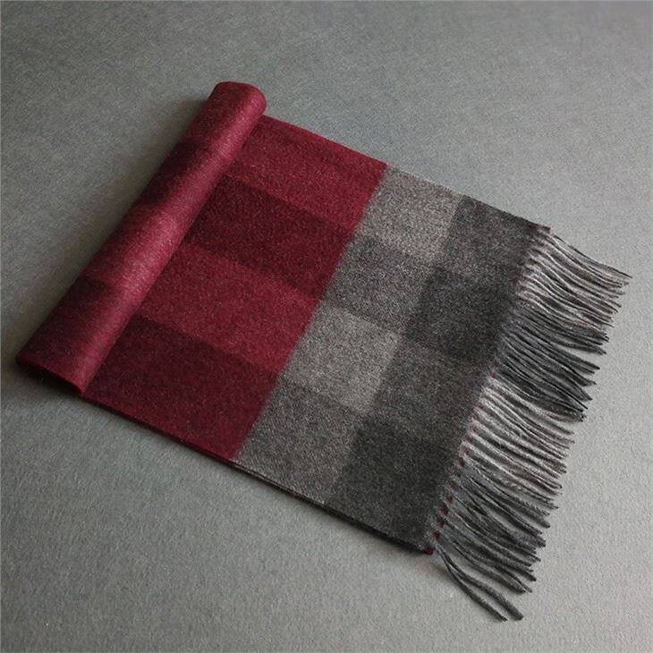 Checked Scottish Mir Cashmere Scarf