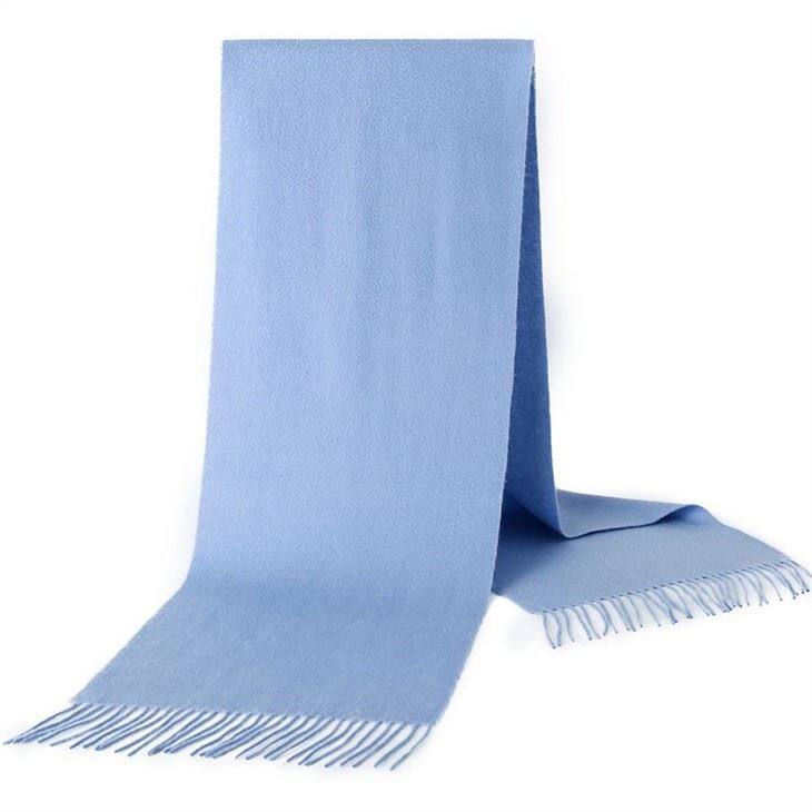 Classic Evergreen Solid Color Pure Cashmere Scarf