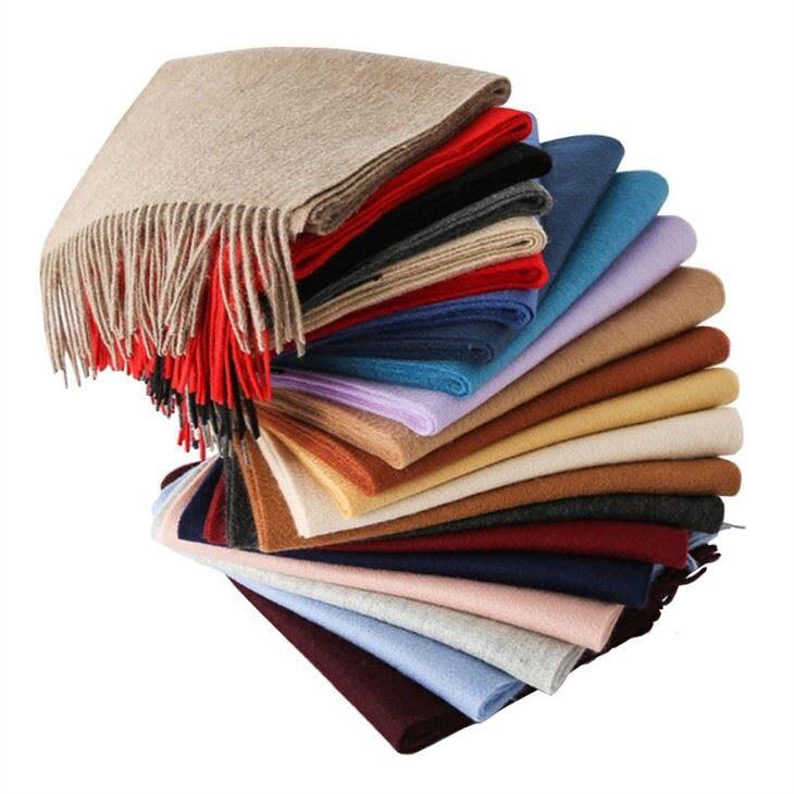 Classic Evergreen Solid Color Pure Cashmere Scarf