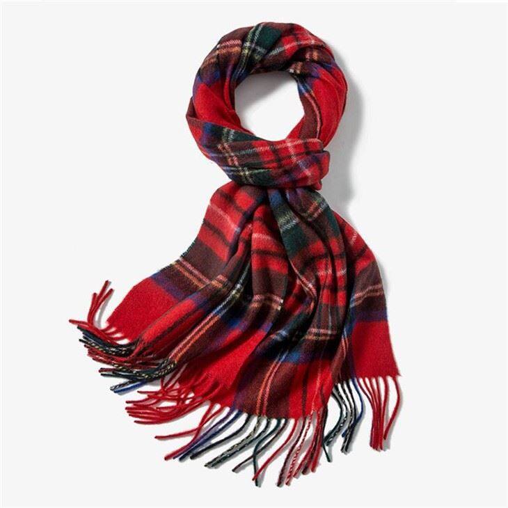 Classic Plaid Super Soft Cashmere Scarf
