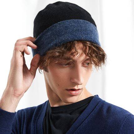 Thiết kế mũ len cashmere nam ấm áp