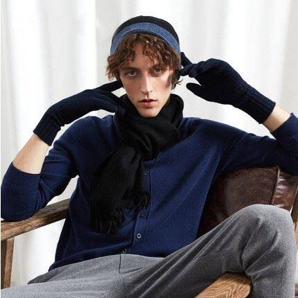 Design Warm Mens Cashmere Beanie