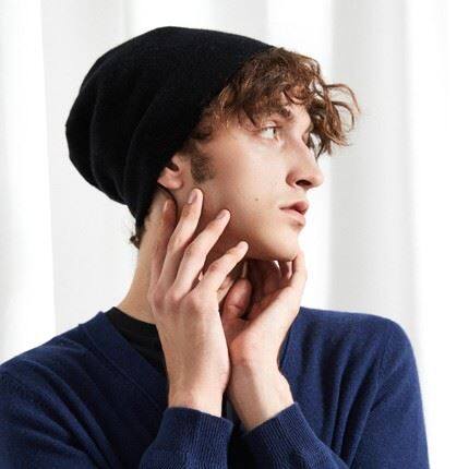 Design Warm Mens Cashmere Beanie