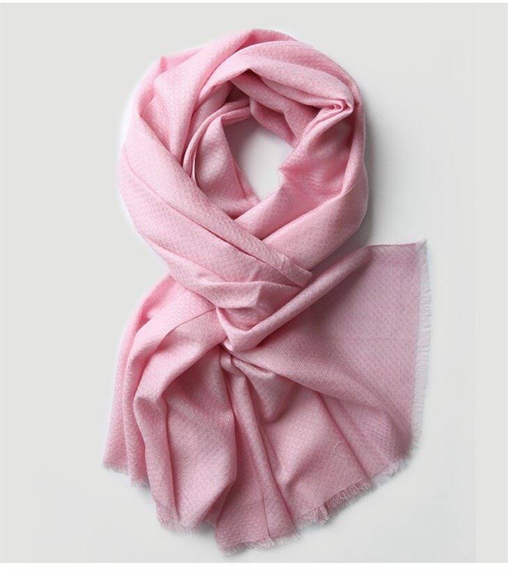 Diamond Weave Solid Color Wool Scarf