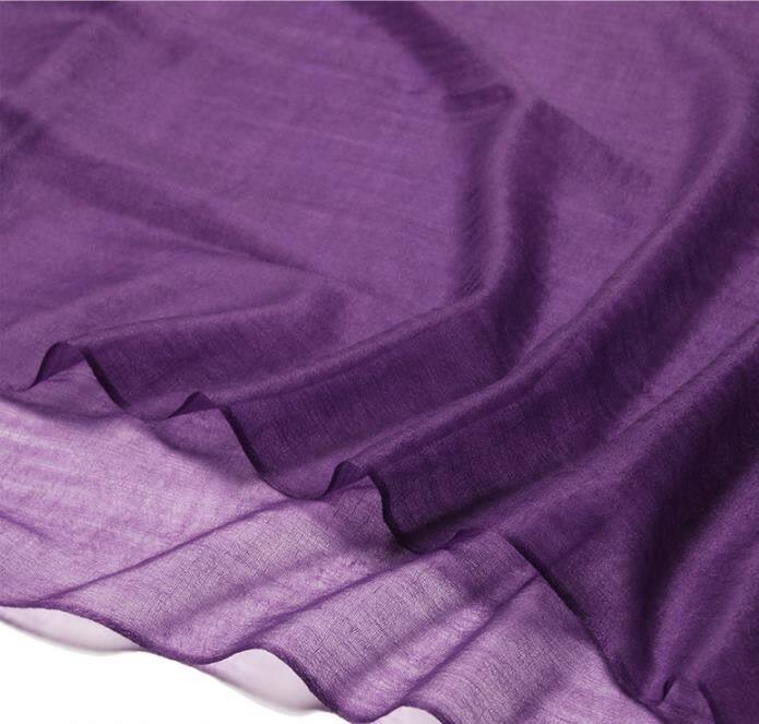 Different Colors Thin Semi Sheer Female Cashmere Scarf