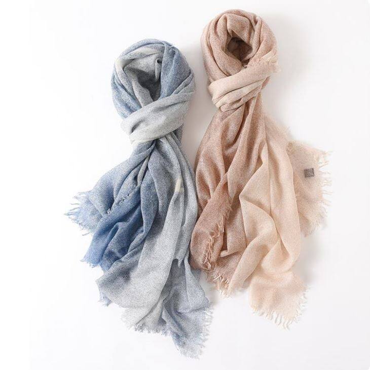 روسری ترمه چاپ اسپری دیپ