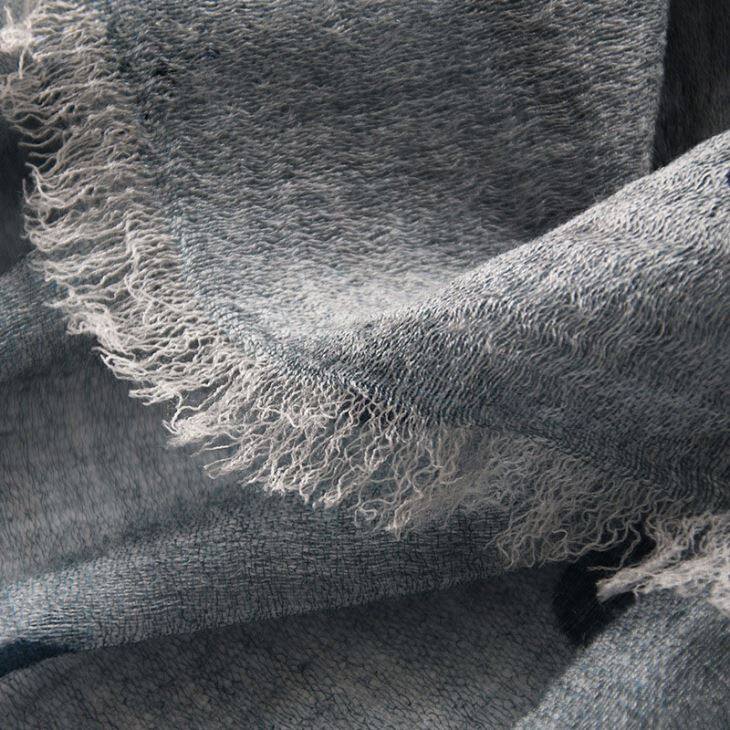 Dot Print Wool Scarf