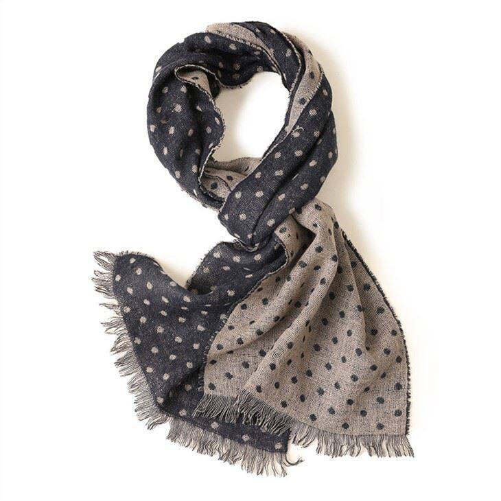 Double Side Dot Jacquard gyapjú sál