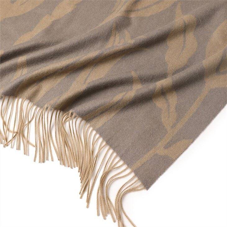 Double Side Jacquard Cashmere Scarf
