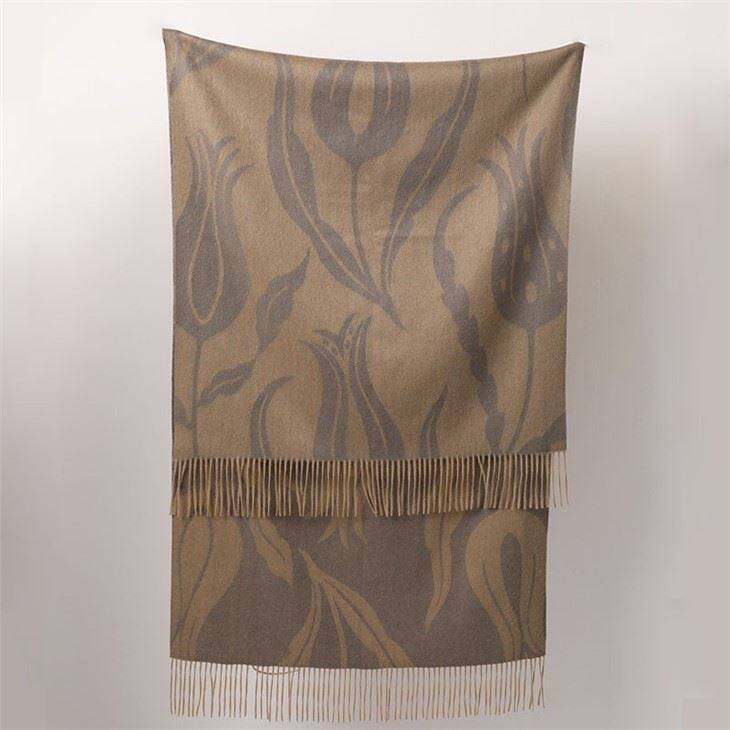 Double Side Jacquard Cashmere Scarf