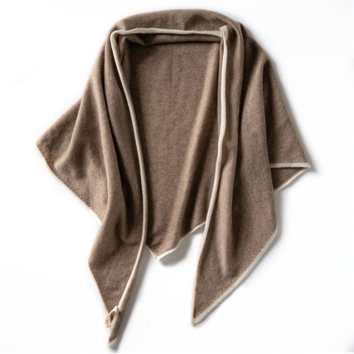 Double Sides Wool Knitting Poncho