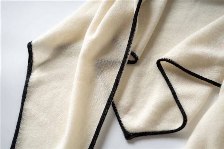 Double Sides Wool Knitting Poncho