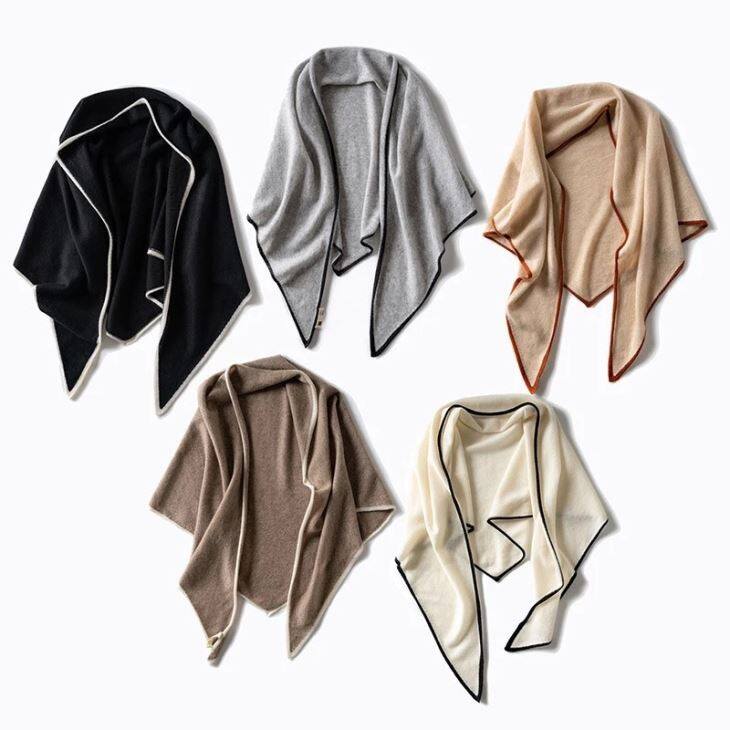 Double Sides Wool Knitting Poncho