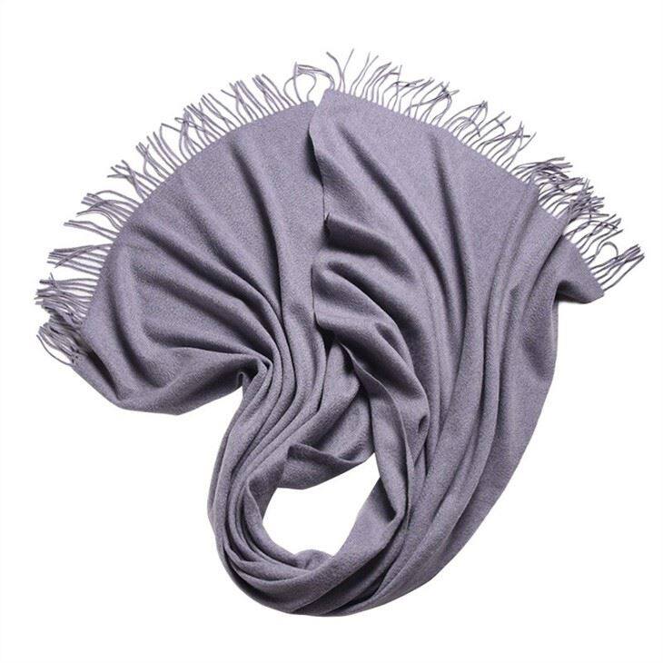 Bardzo duży casualowy szalik kaszmirowy