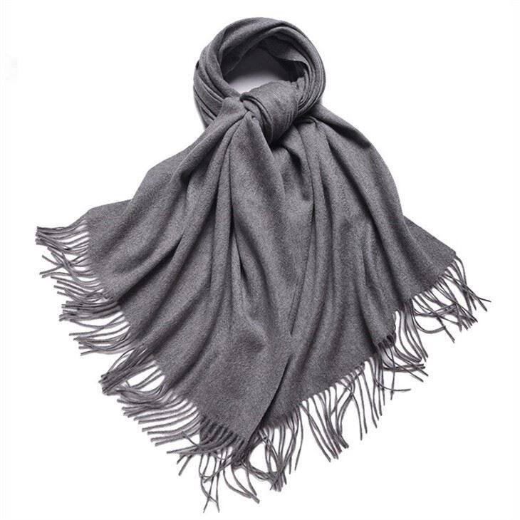 Extra Large Casual Solid Color Cashmere Scarf