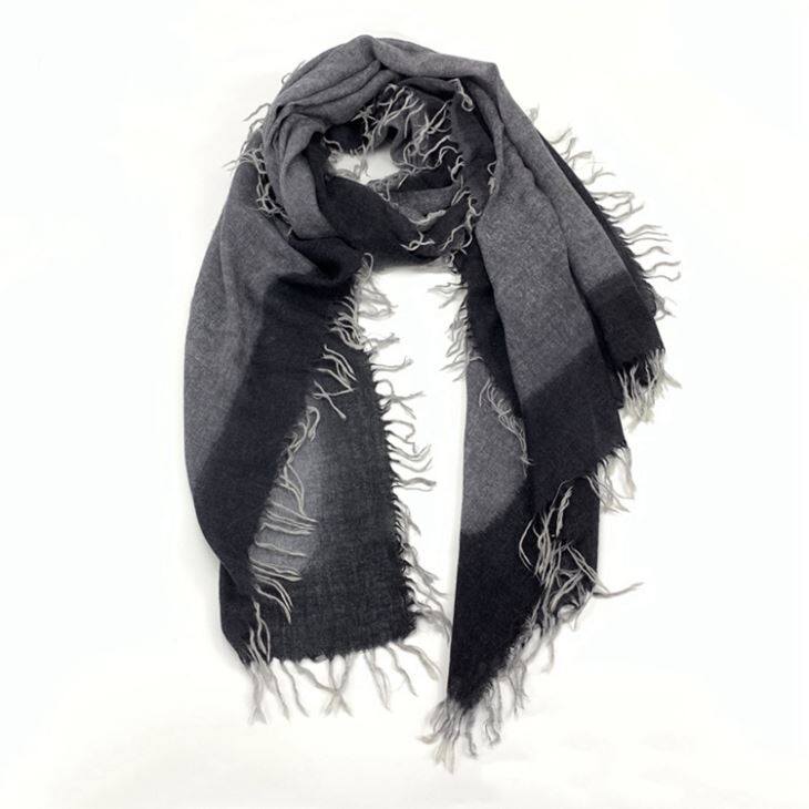 Khăn quàng cổ cashmere màu xám