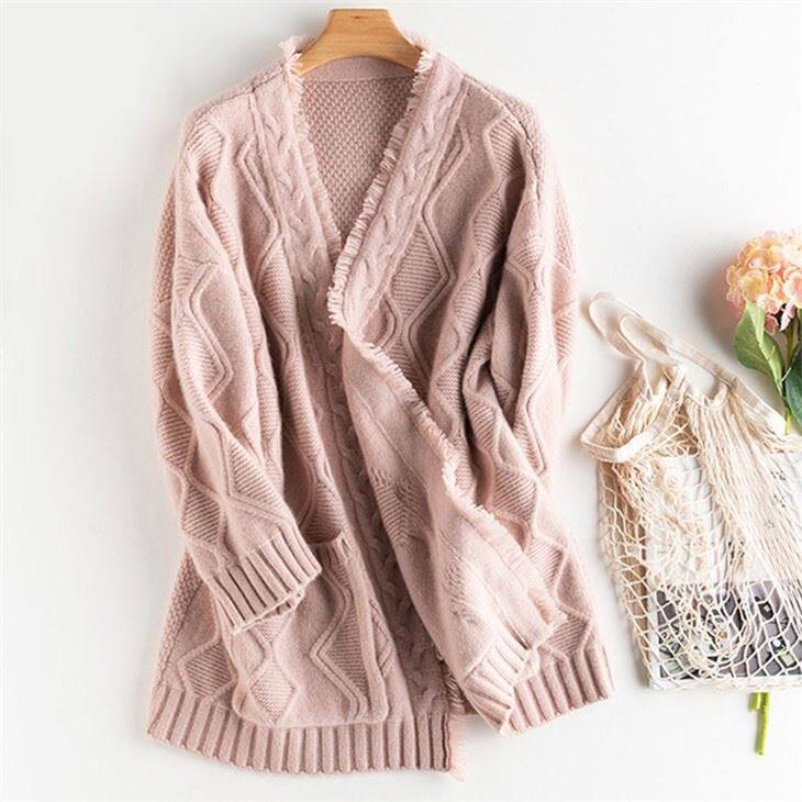High Quality Fashion Knitted Cardigan Cashmere Sweater