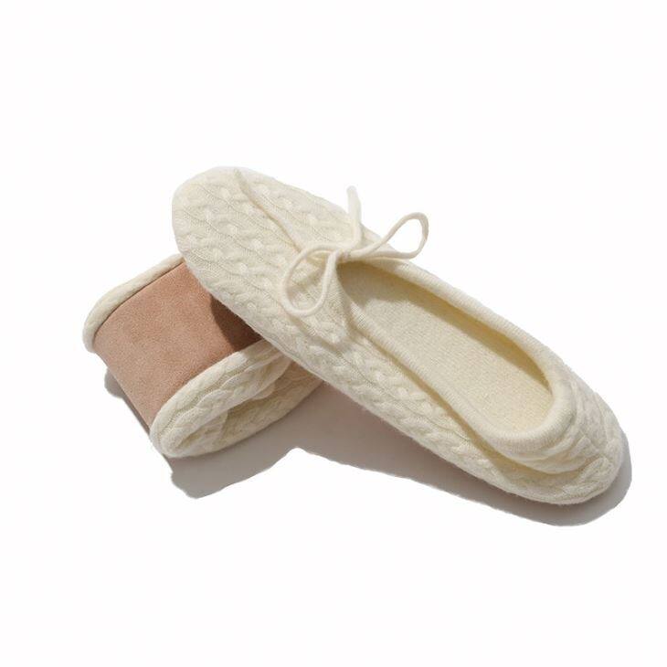 Knitted 100% Cashmere Slippers