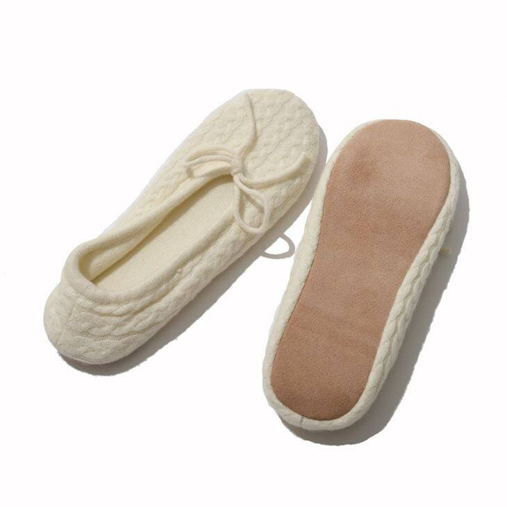 Knitted 100% Cashmere Slippers