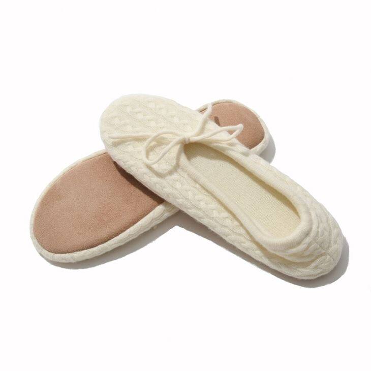 Knitted 100% Cashmere Slippers