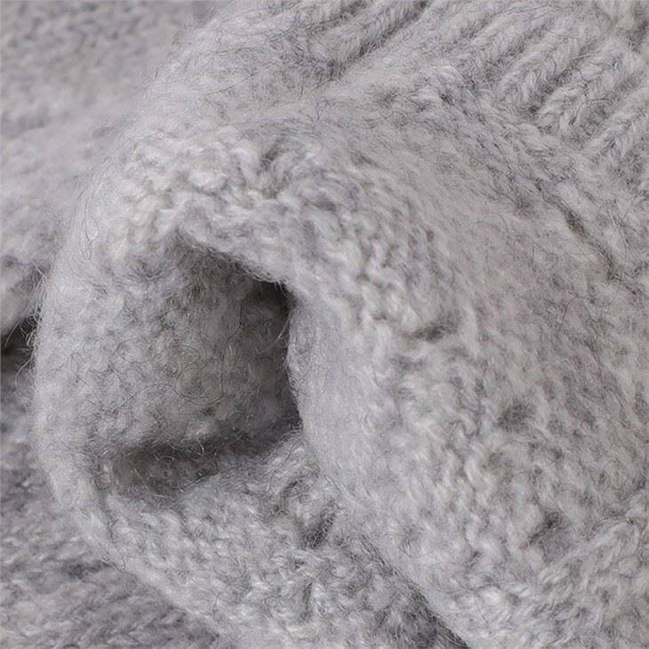 Lady Cable Knit Hollow Out Cashmere Socks